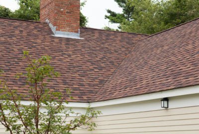 CertainTeed Max Def Shingled Roof on Tan Home in Massachusetts