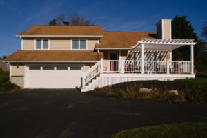 CertainTeed Cedar Impressions 5" Siding in Light Maple Installed on Large RI Home by Marshall Building & Remodeling