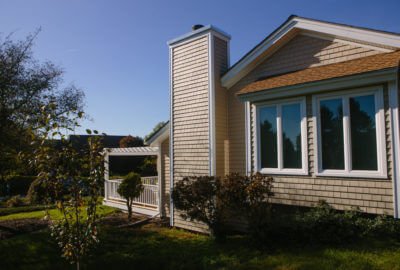 CertainTeed Cedar Impressions 5" Siding in Light Maple Installed on RI Home by Marshall Building & Remodeling