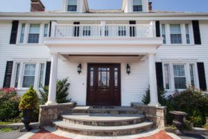 White Siding and Windows Installed in Rhode Island by Marshall Building & Remodeling