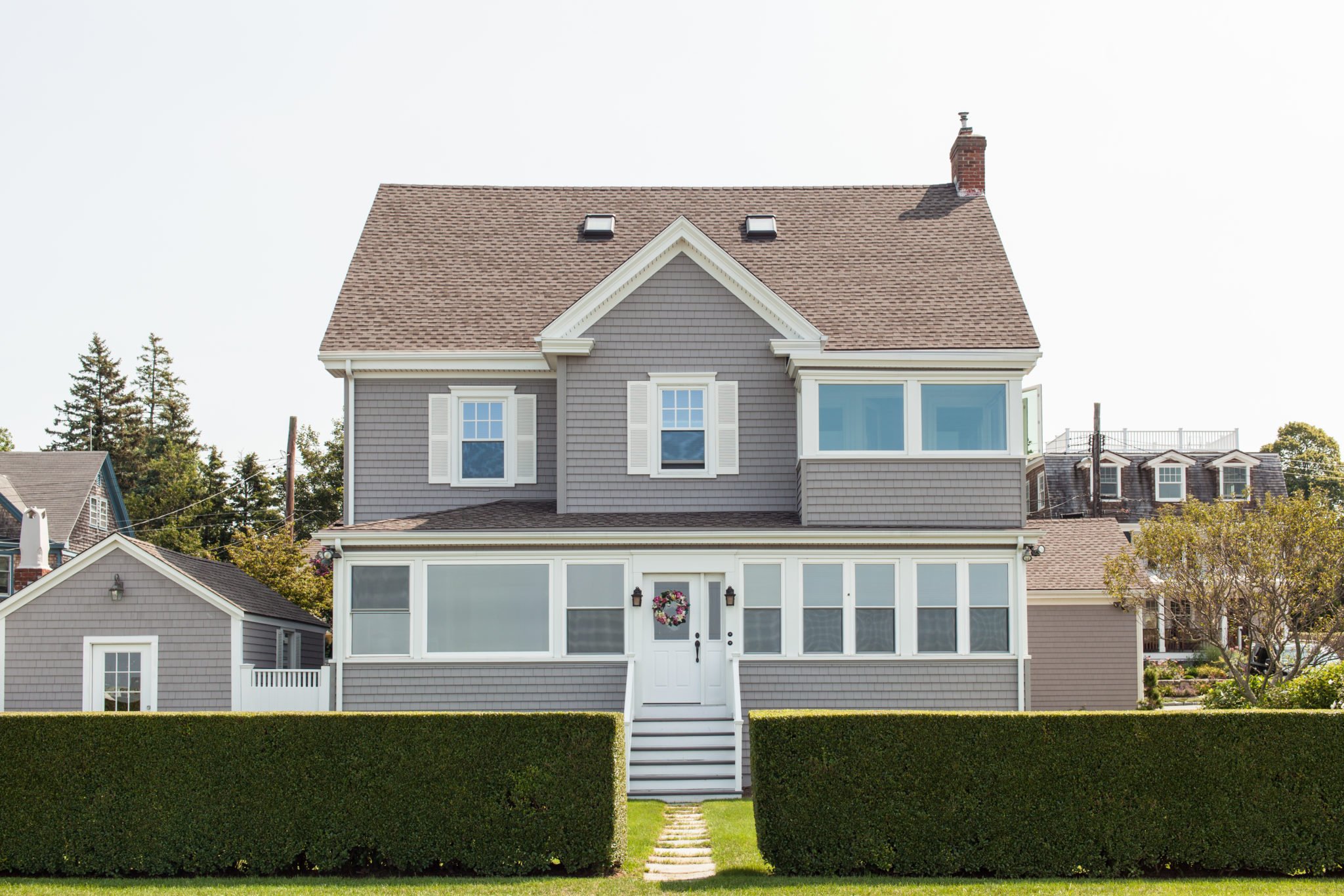 RI Home with Newly Renovated Roofing, Siding, and Windows Installed by Contractors Marshall Building & Remodeling