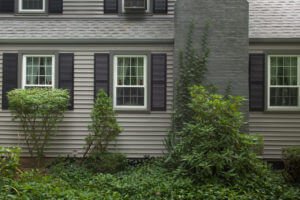 CertainTeed Mainstreet Siding in Granite Gray with Charcoal Gray Trim Installed by RI Vinyl Siding Installers at Marshall Building & Remodeling