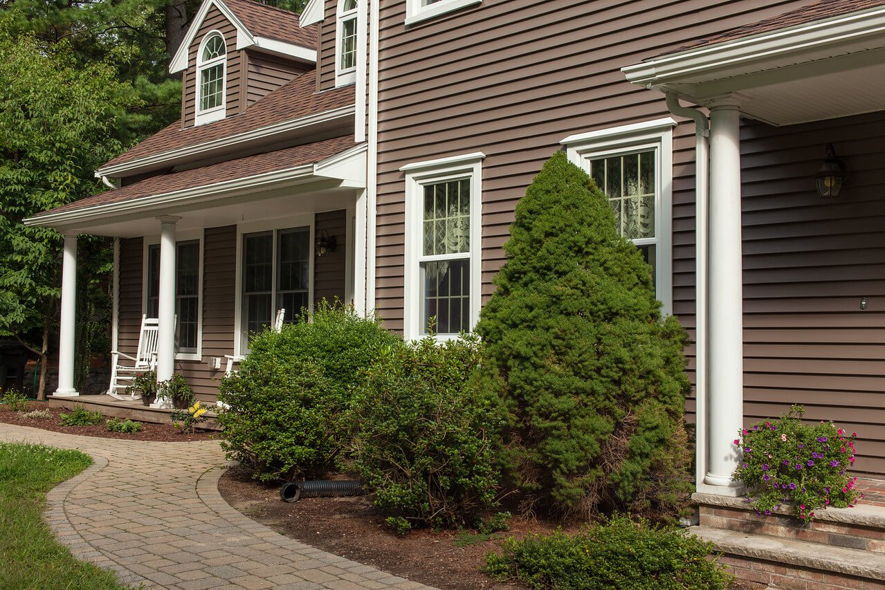 CertainTeed Monogram Sable Brown Siding on RI Home from Contractors at Marshall Building & Remodeling