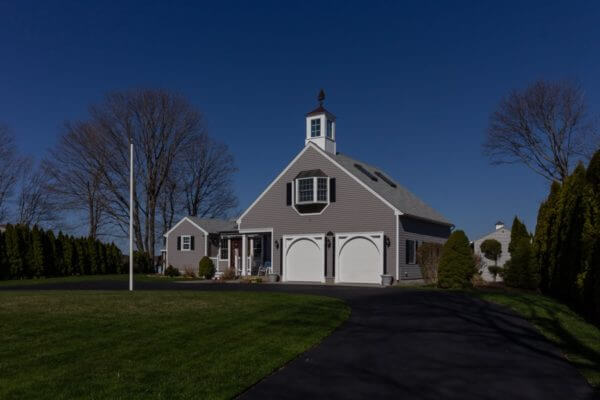 Portsmouth, RI Home After New Gray Siding from Marshall Building & Remodeling